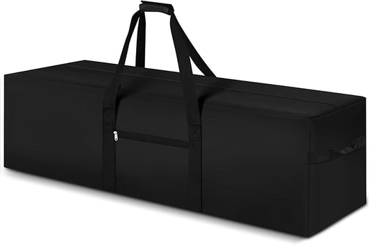 48 x 15 x 15 Inch, 176 L Extra Large Duffle Bag Camping Tent Storage Duffle Sports Equipment Bag Heavy Duty and Waterproof for Travel Camping Tent Pole Hammock Tripod Fishing Luggage Moving