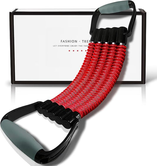 5-Level Chest Expander with Adjustable Resistance Bands, Exercise Band with Handle, Suitable for Men and Women of Different Strength Classes Fitness, Yoga, Training Home Gym Equipment