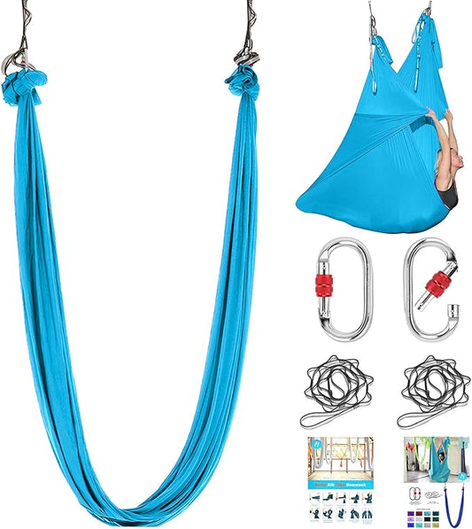 5.5 Yards Aerial Silk Swing Outdoor Hammock Aerial Yoga Swing For Adults,Aerial Yoga Hammocks for outside