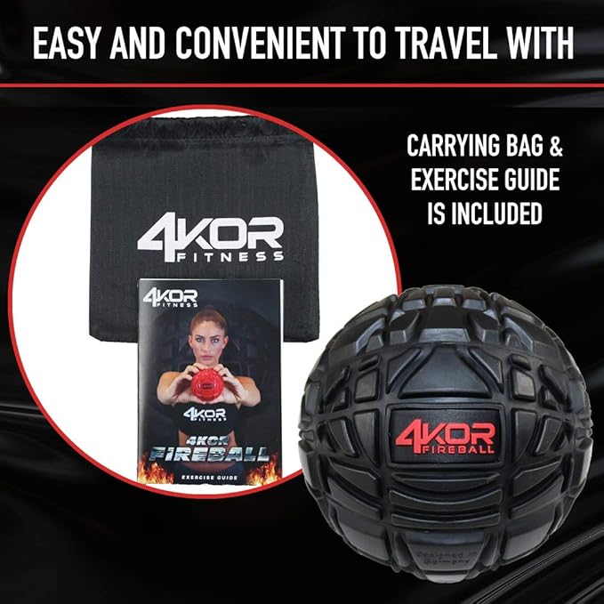 4KOR Massage Balls for Trigger Point Therapy - Myofascial Release Ball - Muscle Relief for Back, Neck, Shoulder, Foot Pain - Fitness Massage Balls for Mobility - Deep Tissue Release Ball