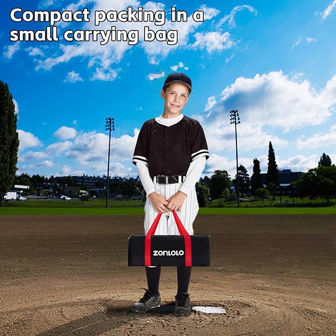 6 x 6 FT Baseball Net with 3 Diffferent Targets, Portable Practice Net for Batting,Hitting,Pitching and Throwing,Compact Package with Small Carrying Bag,Great for Kids