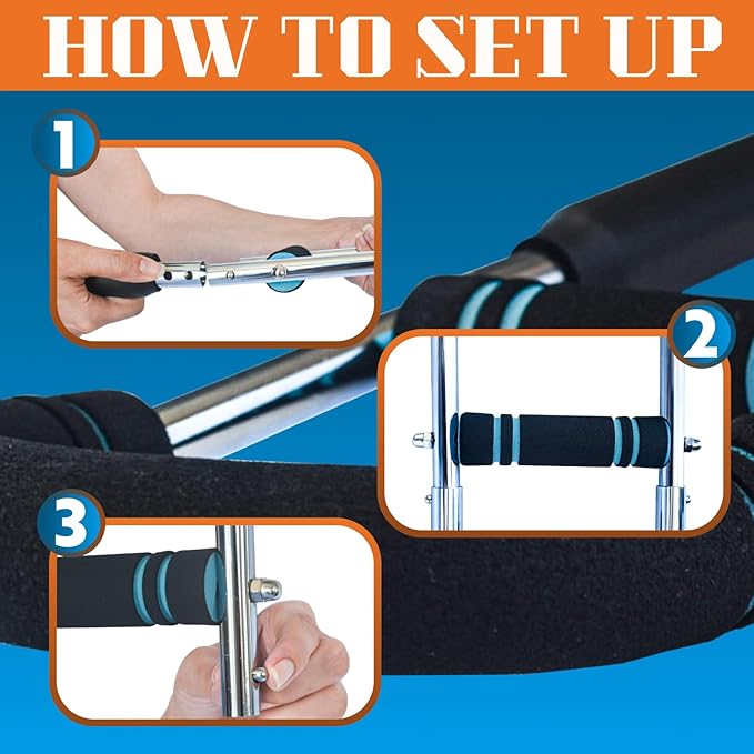 Advanced Twister Arm Trainer โ Heavy 65โ110 lbs Resistance Bar for Upper Body Strength โ Chest, Arms, Shoulders & Back โ High Intensity Home Gym Equipment with Non-Slip Foam Handles