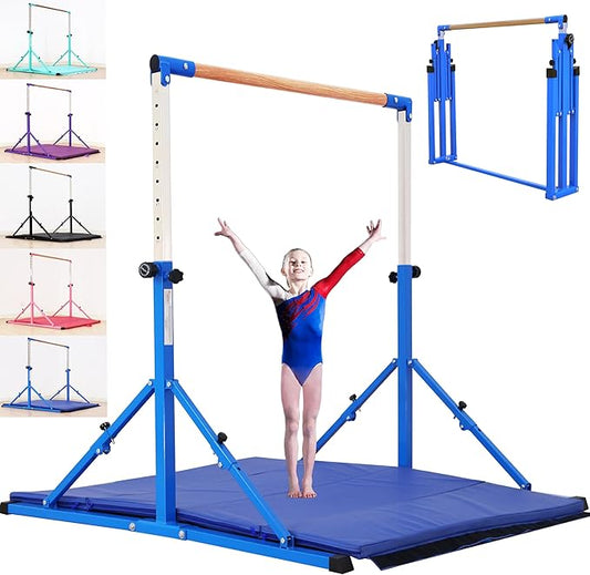 4FT/5FT Gymnastic Bar Set Gymnastics Horizontal Bar Gymnastics Kip Bar for Kids Home Use