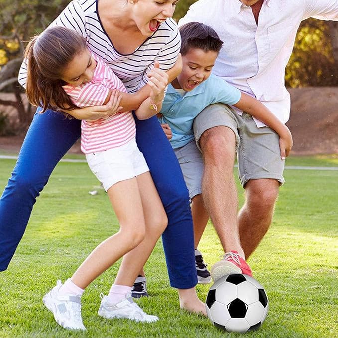 6 Pack Classic Soccer Balls Size 5/4/3 Includes Ball Pump and Net Bag,Soccer Training Ball Practice for Kids and Adults,Competition Soccer for Indoor Outdoor