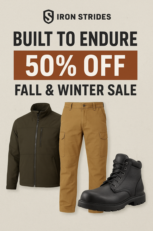 Built to Endure: Iron Strides 50% Off Fall & Winter Sale 🧥