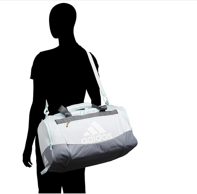 adidas Unisex Defender 4.0 Gym Duffel Bag for Men and Women, Team Onix Grey, Small (38L)