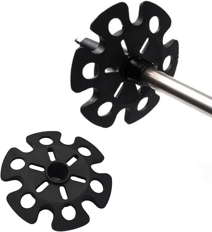 6pcs Walking Stick Tips, Replacement Rubber Tips for Walking Sticks, Trekking Pole Tips Baskets Hiking Pole Tips Feet Shock Absorption Rubber Cane Tips 11mm Diameter Survival Hiking Stick Accessories