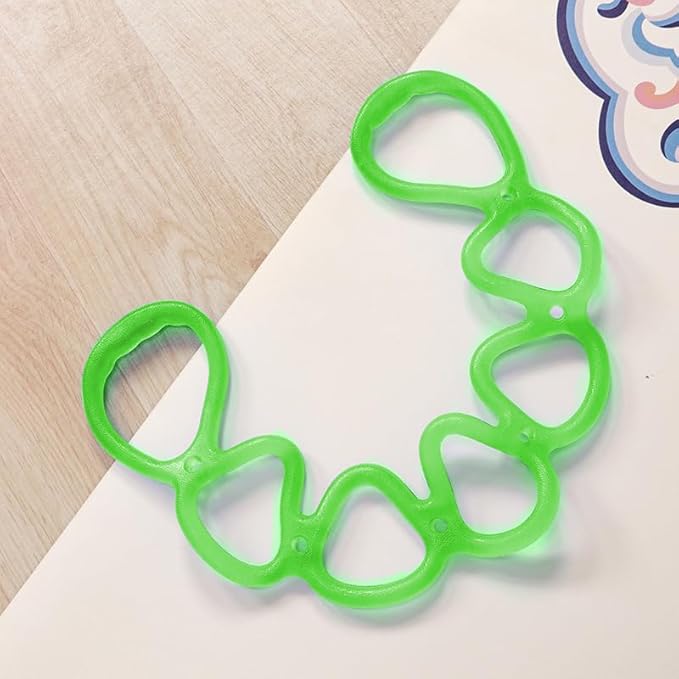 7 Ring Stretch Resistance Exercise Band, BetterJonny Workout Bands Yoga Stretching，Foot, Leg and Arm Exerciser for Home or Fitness Center Workout Walking Exercise