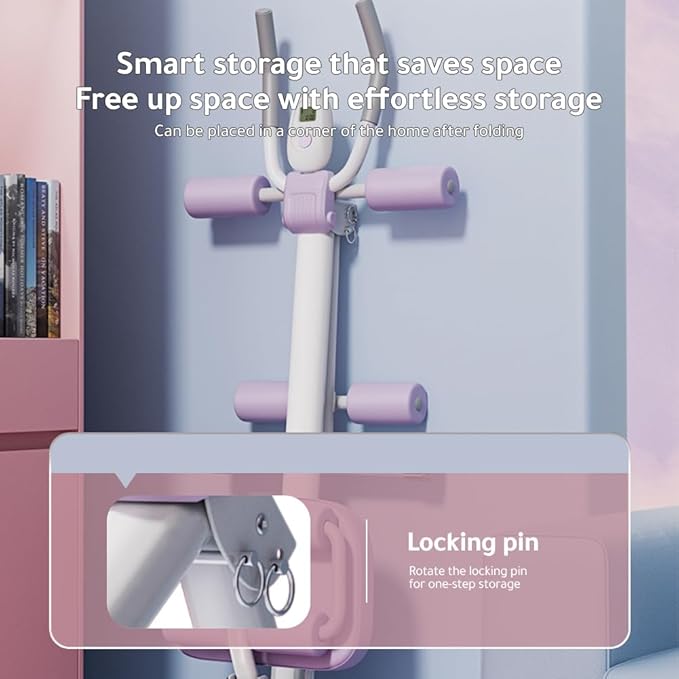 Ab Workout Equipment,Workout Equipment,Home Gym Equipment,Fitness equipment, Foldable, Knee Protection, Pulling the rope,WorkoutFor Stomach Workout,For Women/Men(350LB)