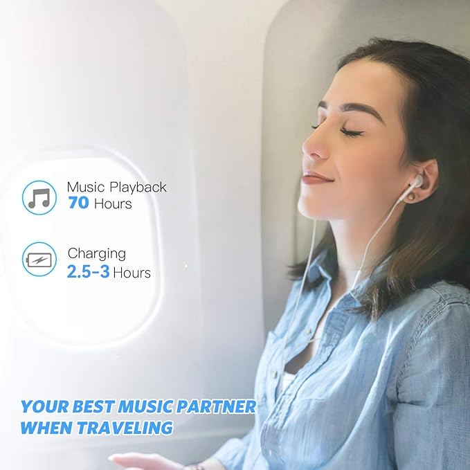 AGPTEK A02PL 64GB MP3 Player, 70 Hours Playback Lossless Sound Music Player, Supports up to 128GB(Rose Gold)