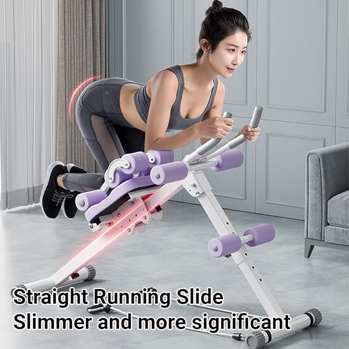 Ab Workout Equipment,Workout Equipment,Home Gym Equipment,Fitness equipment, Foldable, Knee Protection, Pulling the rope,WorkoutFor Stomach Workout,For Women/Men(350LB)