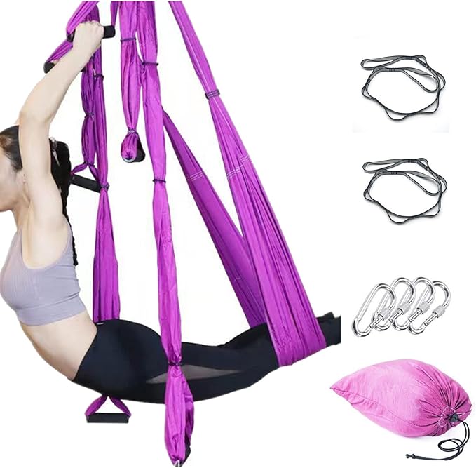 Aerial Yoga Swing Set, Ultra Strong Hammock Trapeze Extension, Antigravity Ceiling Hanging Sling Inversion Exercises