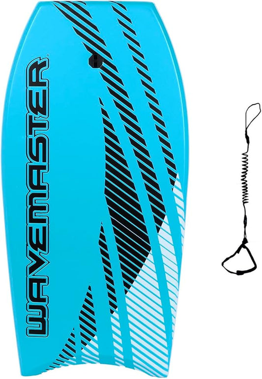 44 inch Body Board Ultimate Wavemaster Pro Bodyboard, Super EPS Core with Pro Quality Wrist Leash