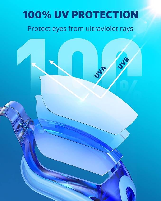 Aegend Swim Goggles, Swimming Goggles No Leaking Full Protection Adult Men Women Youth