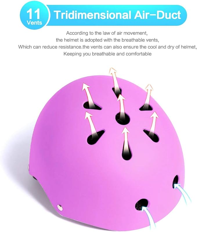 Adjustable Helmet for Ages 5-16 Kids Toddler Boys Girls Youth,Protective Gear with Elbow Knee Wrist Pads for Multi-Sports Skateboarding Bike Riding Scooter Inline skatings Longboard Roller Skate