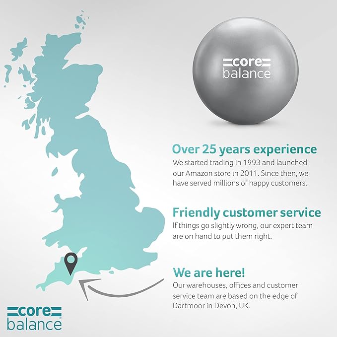 9 Inch Anti Burst Pilates Ball - Mini Exercise Ball for Yoga, Barre, Stretching and Core Stability Workout