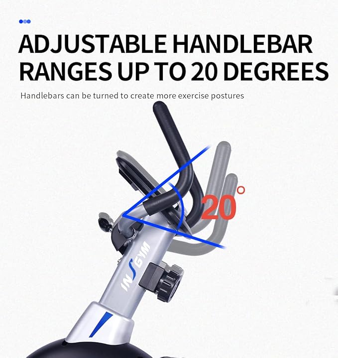 Adjustable Magnetic Indoor Cycling Bike with Tablet Mount & Comfortable Seat - 8-Level Resistance for Home Workouts