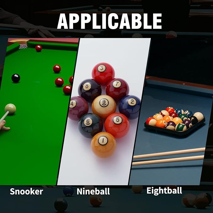 AKLOT Pool Cues,Set of 4 Pool 58" Cue Sticks Canadian Maple Wood Cue Stick for Professional Billiard Players 18 19 20 21 oz