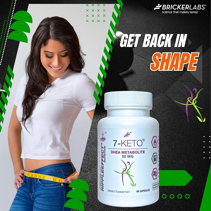 7-Keto DHEA Metabolite 50 mg Dietary Supplement for Weight Management, Safe and Effective Weight Management Support, 60 Capsules
