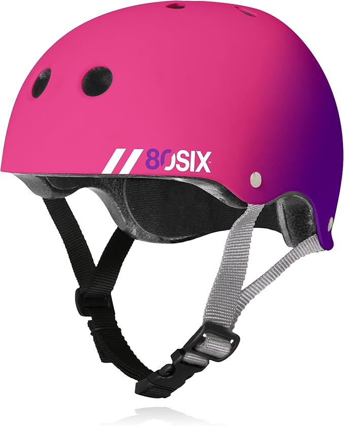 80SIX Triple Certified Multisport Helmet - Ideal for Bike, Scooter, Skateboard, Roller Skate and Inline Skate