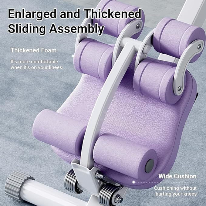 Ab Workout Equipment,Workout Equipment,Home Gym Equipment,Fitness equipment, Foldable, Knee Protection, Pulling the rope,WorkoutFor Stomach Workout,For Women/Men(350LB)