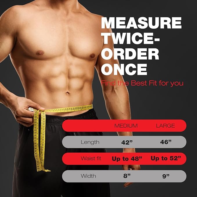 ActiveGear Premium Waist Trimmer & Trainer Belt for Men and Women - Sweat-Enhancing Slimming Wrap for Stomach, Adjustable Fit