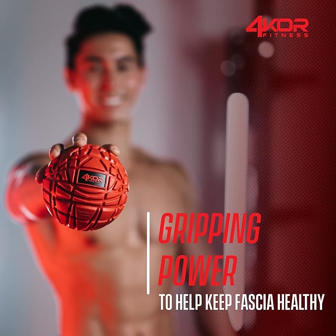 4KOR Massage Balls for Trigger Point Therapy - Myofascial Release Ball - Muscle Relief for Back, Neck, Shoulder, Foot Pain - Fitness Massage Balls for Mobility - Deep Tissue Release Ball