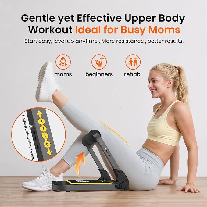 Ab Workout Equipment, Ab Machine for Stomach Workout, Ab Trainer Machine for Home, Sit Up Machine with Resistance Bands and 330 LBS Weight Capacity, Ab Crunch Machine for Home Exercise