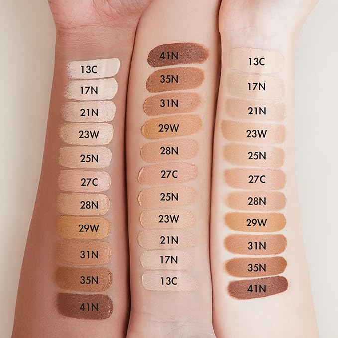 AGE20'S Signature Essence Pact SPF 50+ | Pack of 2 | 27C HONEY | Cream Foundation, Dewy Finish, Natural Coverage | Korean Cushion Foundation