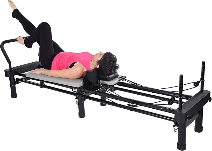 AeroPilates Reformer Home Workout Equipment, Pilates Machine w/Resistance