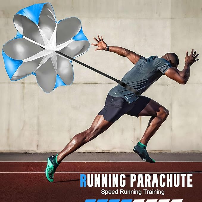 Agility Ladder, Soccer Training Equipment Set, 4 Agility Hurdles, 20ft Speed Ladder, Running Parachute, 12 Football Cones, Jump Rope | Soccer Basketball Athletes Speed Training