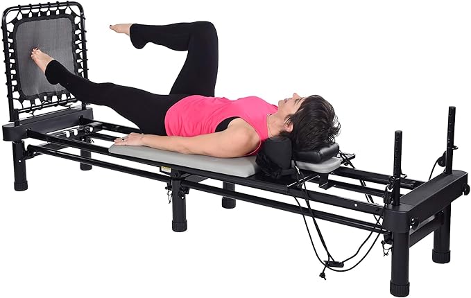 AeroPilates Reformer Home Workout Equipment, Pilates Machine w/Resistance