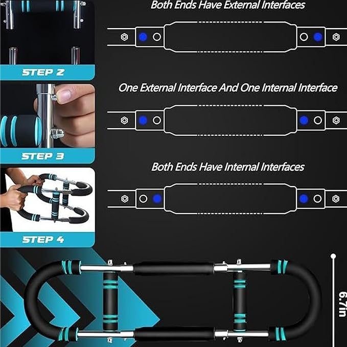 Adjustable Resistance Twist Arm Trainer, Men's Chest, Shoulder, and Arm Exercise Equipment, Portable and Detachable Upper Limb Fitness Equipment Trainer