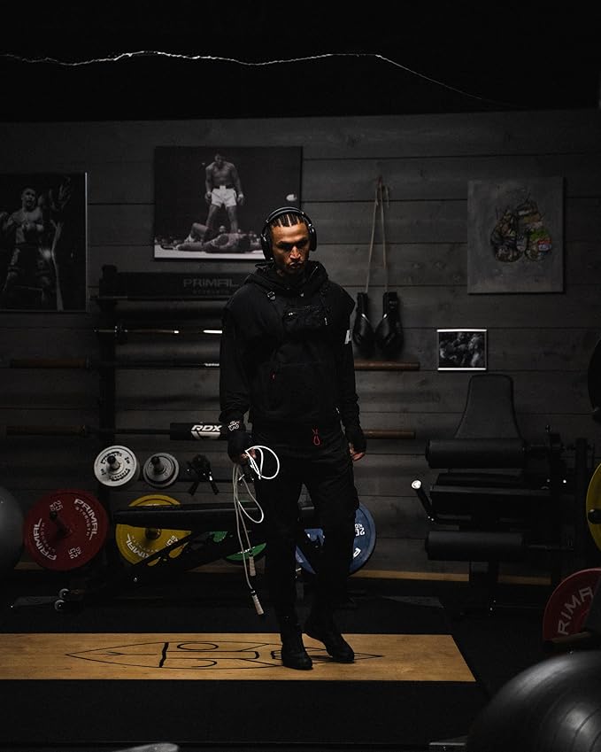 A Jump Rope Made For Boxing, Tangle-Free, 15% Heavier Than A Normal PVC Rope, Boxer Jump Rope, Adjustable, Includes Grip Tapes For More Grip, Skipping Rope for Boxers, Premium Quality