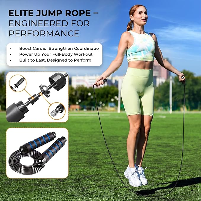 Agility Ladder Speed Training Equipment Set-2x 20ft Agility Ladder,12 Soccer Cones,4 Adjustable Hurdles, Jump Rope, Running Parachute| Basketball Football Soccer Training Equipment for Kids Adults