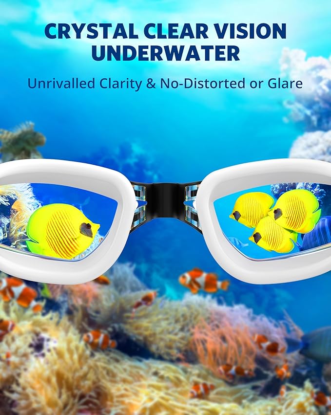 Aegend Swim Goggles, Swimming Goggles No Leaking Full Protection Adult Men Women Youth