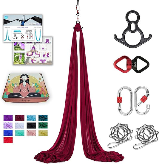 Aerial Silks 11 Yards Aerial Silks For Home Aerial Yoga Swing Aerial Yoga Hammock Swing Aerial Silk For Gymnastics