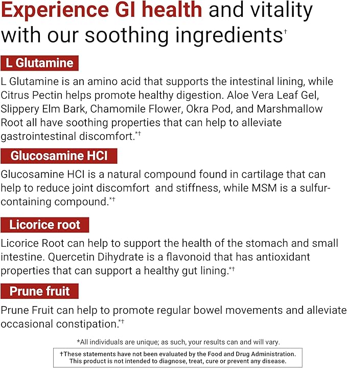 ACTIVATEDYOU GI Prime Digestive Health Drink to Support a Healthy GI Lining, Improve Digestive Comfort and Energy - Berry Calm Flavor (30 Servings)