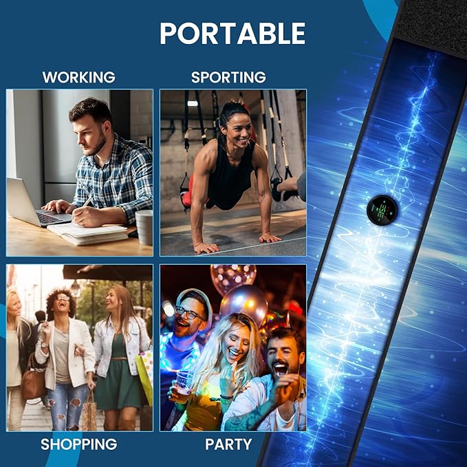 ABS Stimulator, Muscle Machine Workout Equipment, Ab Toning Belt Muscle Toner Fitness Training for Abdomen/Arm/Leg, Ab Trainer for Home Body Shape