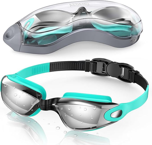 Aegend Swim Goggles, Swimming Goggles No Leaking Full Protection Adult Men Women Youth