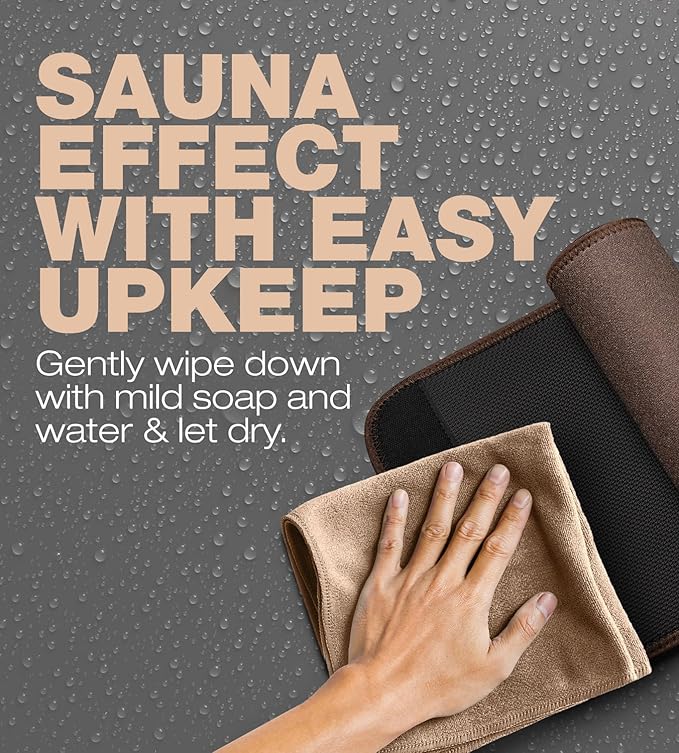 ActiveGear Premium Waist Trimmer & Trainer Belt for Men and Women - Sweat-Enhancing Slimming Wrap for Stomach, Adjustable Fit