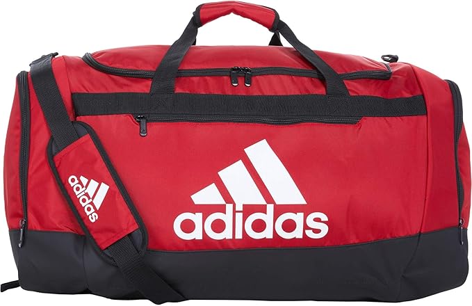 adidas Unisex Defender 4.0 Gym Duffel Bag for Men and Women, Team Power Red, Large (110L)