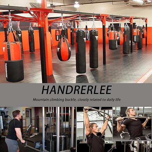 40 PCS 3'' Spring Snap Hook Carabiner, M8 5/16 Inch Galvanized Silver Steel Carabiner Clip, 500LBS Holding Capacity Quick Link Clip Keychain for Hammock Dog Leash & Camping Gym