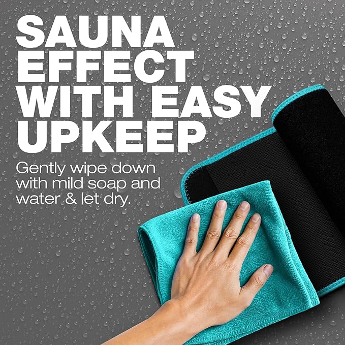 ActiveGear Premium Waist Trimmer & Trainer Belt for Men and Women - Sweat-Enhancing Slimming Wrap for Stomach, Adjustable Fit