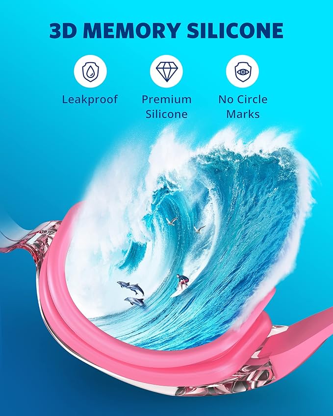 Aegend Swim Goggles, Swimming Goggles No Leaking Full Protection Adult Men Women Youth