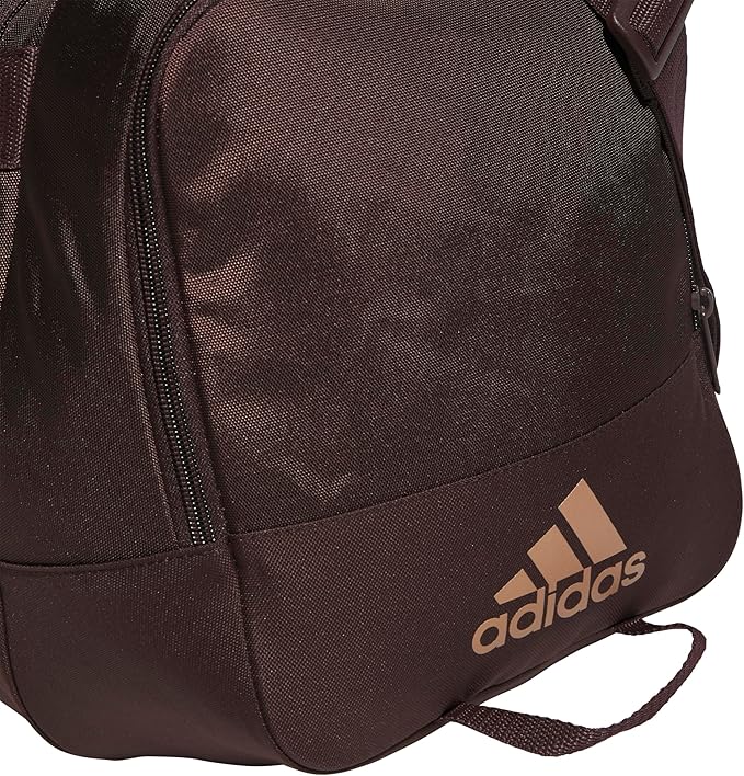 adidas Unisex Defender 4.0 Gym Duffel Bag for Men and Women, Shadow Brown/Rose Gold, Small (38L)